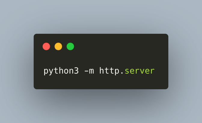 Did you know that #Python gives you a simple way to start a local HTTP server? 🐍🔥

Here's how to do it: