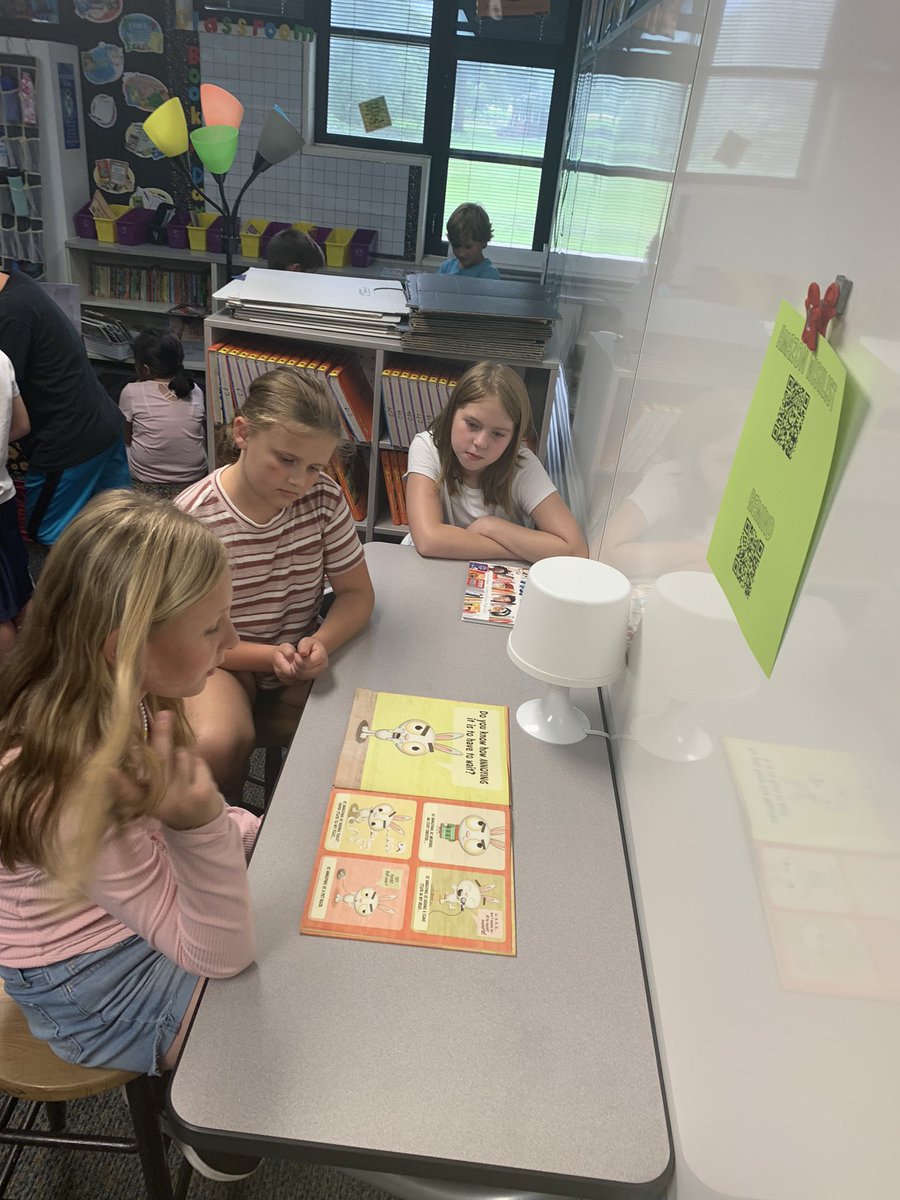 scout615's tweet photo. 5th graders (my group) reading to 3rd graders (my daughter’s group)! I ❤️making student to student connections. Bonus I can work with my own child too! #GLCSryan #GLRead20 @KJCushman3 https://t.co/YUTQ6tJ6IP