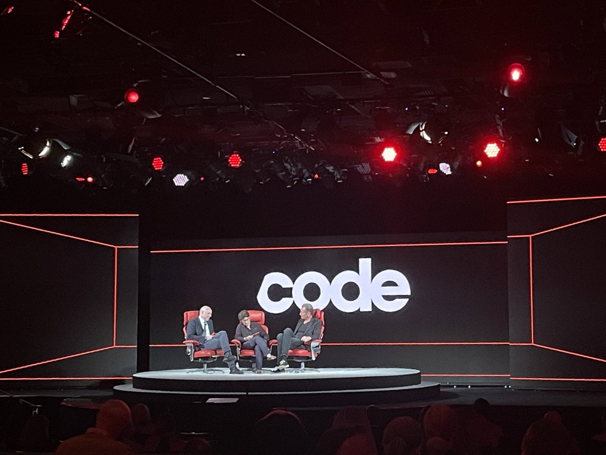 3 hours into #code2022 the most mentioned tech company is TikTok. Mathias Döpfner, CEO of Axel Springer called for a ban on TikTok “in any democracy.” @amyklobuchar talked about potential bills on TikTok as it became the gatekeeper. @profgalloway called it an existential threat.