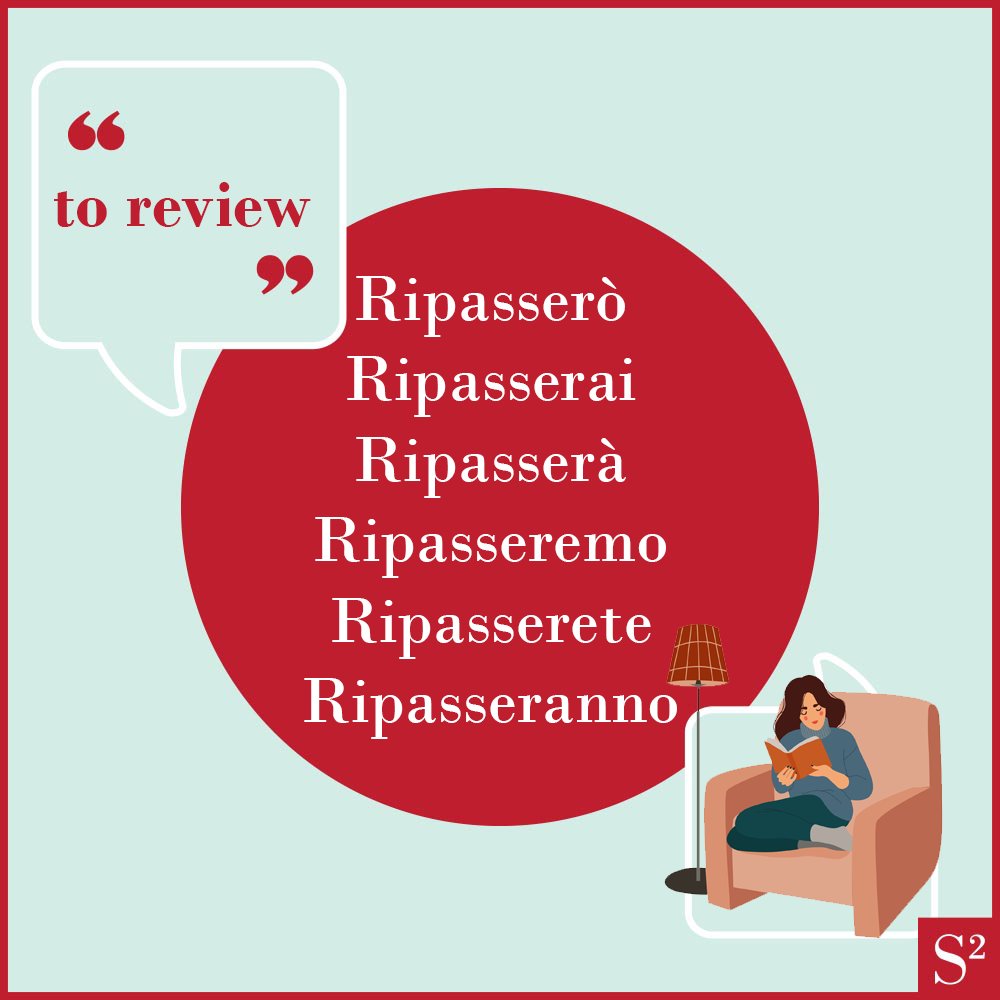ScuolaScuola's tweet photo. Dopo il divertimento di questo long #weekend è tempo di #ripassare! (to review) 📚📖
👉🏼 Ricorda: i verbi in -ARE formano il futuro cambiando la vocale “a” in “e”.
Ripassare - ripassar - ripassErò
E voi state ripassando #italiano? https://t.co/yB7z3Aegu5