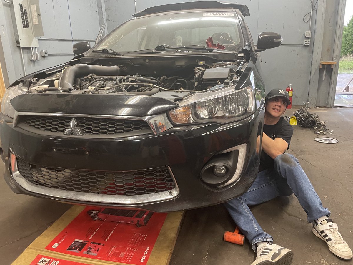 #27 Isaac Bevin (@isaacbevin27) on Twitter photo Working tonight on my <a href="/mitsucars/">Mitsubishi Motors USA</a> Lancer GT…Bought this car at Copart.com…Swapping out the motor…Took the summer off while I was racing, but now back to it… Working tonight on my <a href="/mitsucars/">Mitsubishi Motors USA</a> Lancer GT…Bought this car at Copart.com…Swapping out the motor…Took the summer off while I was racing, but now back to it…
