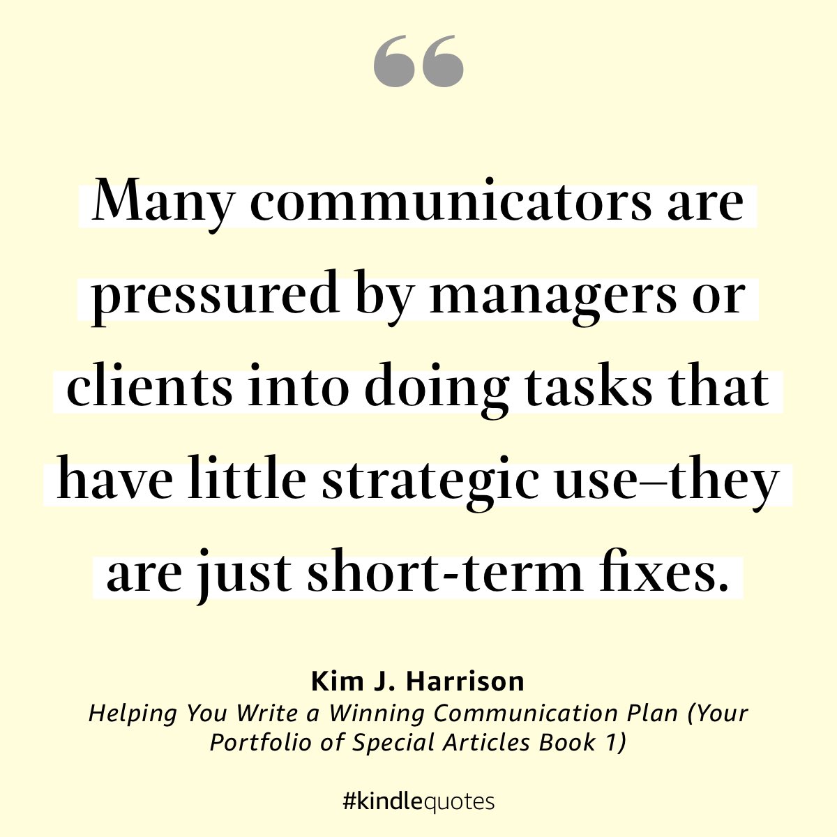 mikealexanderpr's tweet photo. Every good communications planner or #pr pro shouldn’t do just what their client or manager want! They should first answer the question “will this serve a strategic purpose?”, and then hang on to that with all they’ve got! #prtips #commsplan #strategiccommunications #prpro https://t.co/UbwFAVhcc4