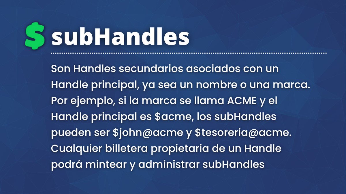 adahandle_esp's tweet photo. #CatalystFund9. Está abierta la votación para apoyar nuestra propuesta de #subHandles. Para más información, pueden acceder a: https://t.co/ljRRQXxOS9 https://t.co/mf7wk3OQYG
