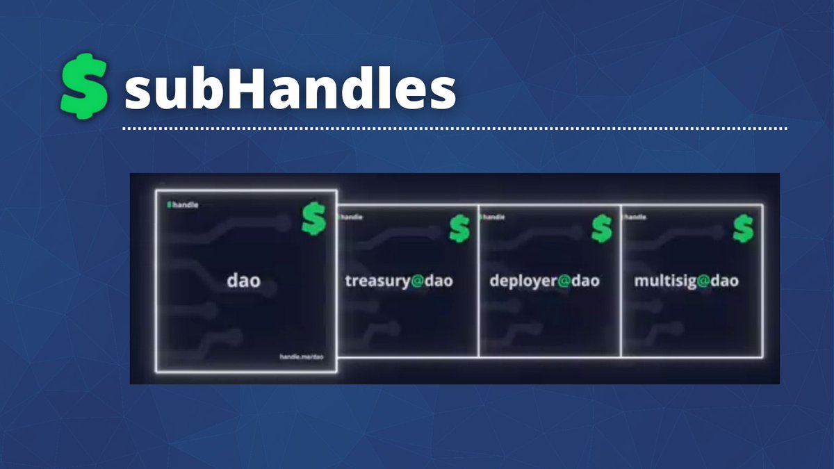 adahandle_esp's tweet photo. #CatalystFund9. Está abierta la votación para apoyar nuestra propuesta de #subHandles. Para más información, pueden acceder a: https://t.co/ljRRQXxOS9 https://t.co/mf7wk3OQYG