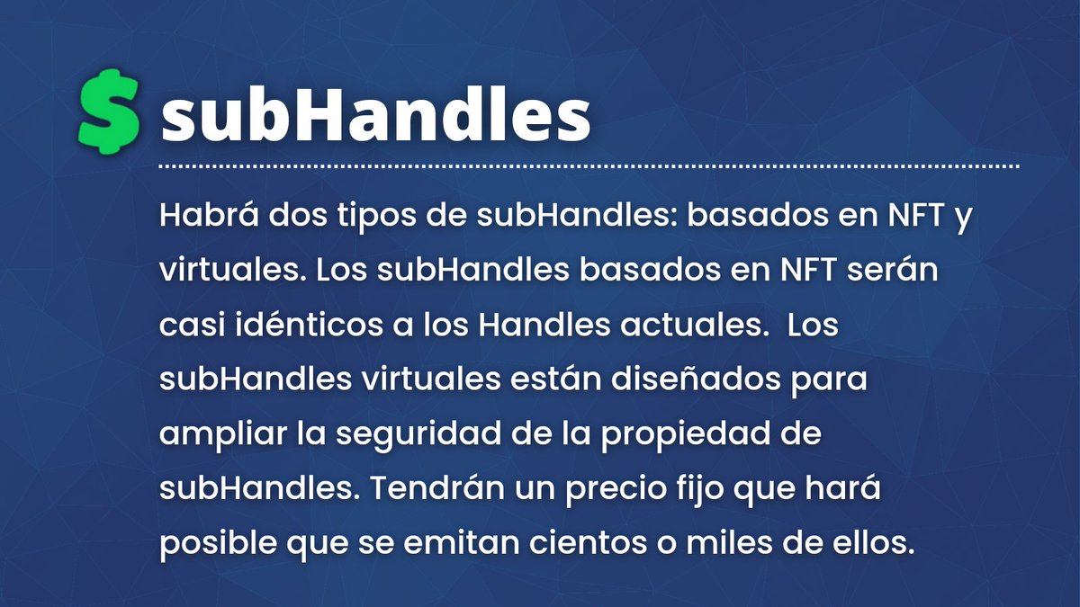 adahandle_esp's tweet photo. #CatalystFund9. Está abierta la votación para apoyar nuestra propuesta de #subHandles. Para más información, pueden acceder a: https://t.co/ljRRQXxOS9 https://t.co/mf7wk3OQYG