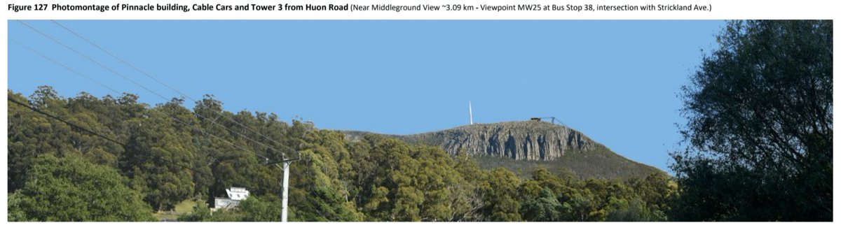 Evidence in the #kunanyi cable car appeal concluded yesterday with x exam of our visual impact expert

Tribunal reconvenes @ 1pm today to hear closing subs from all parties, HCC then joined parties followed by MWCC

Hearing likely to finish tomorrow with a decision by year's end