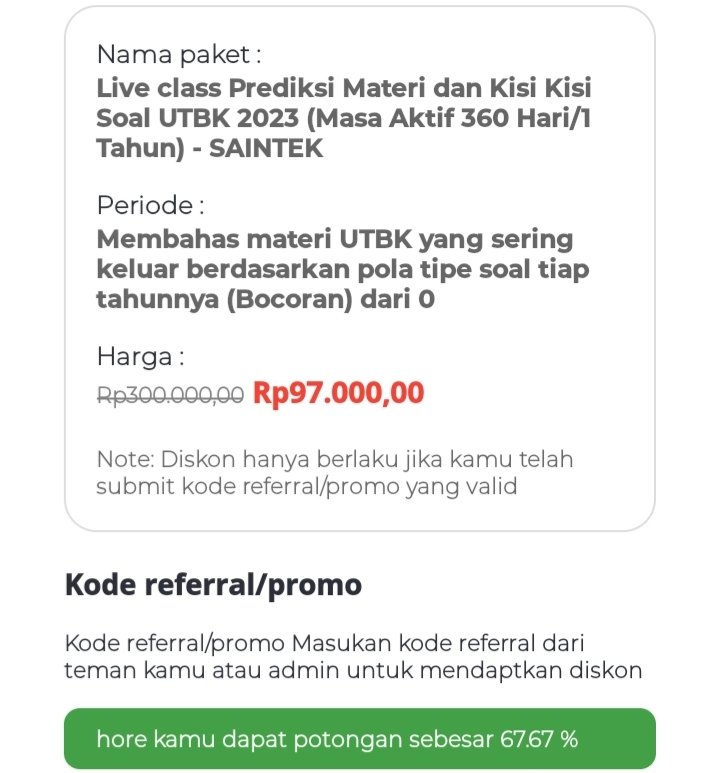 heremern's tweet photo. kode promo cerebrum : RES298697

#CEREBRUM #utbk #utbk2023 #studytwt https://t.co/yVdYha7GrO