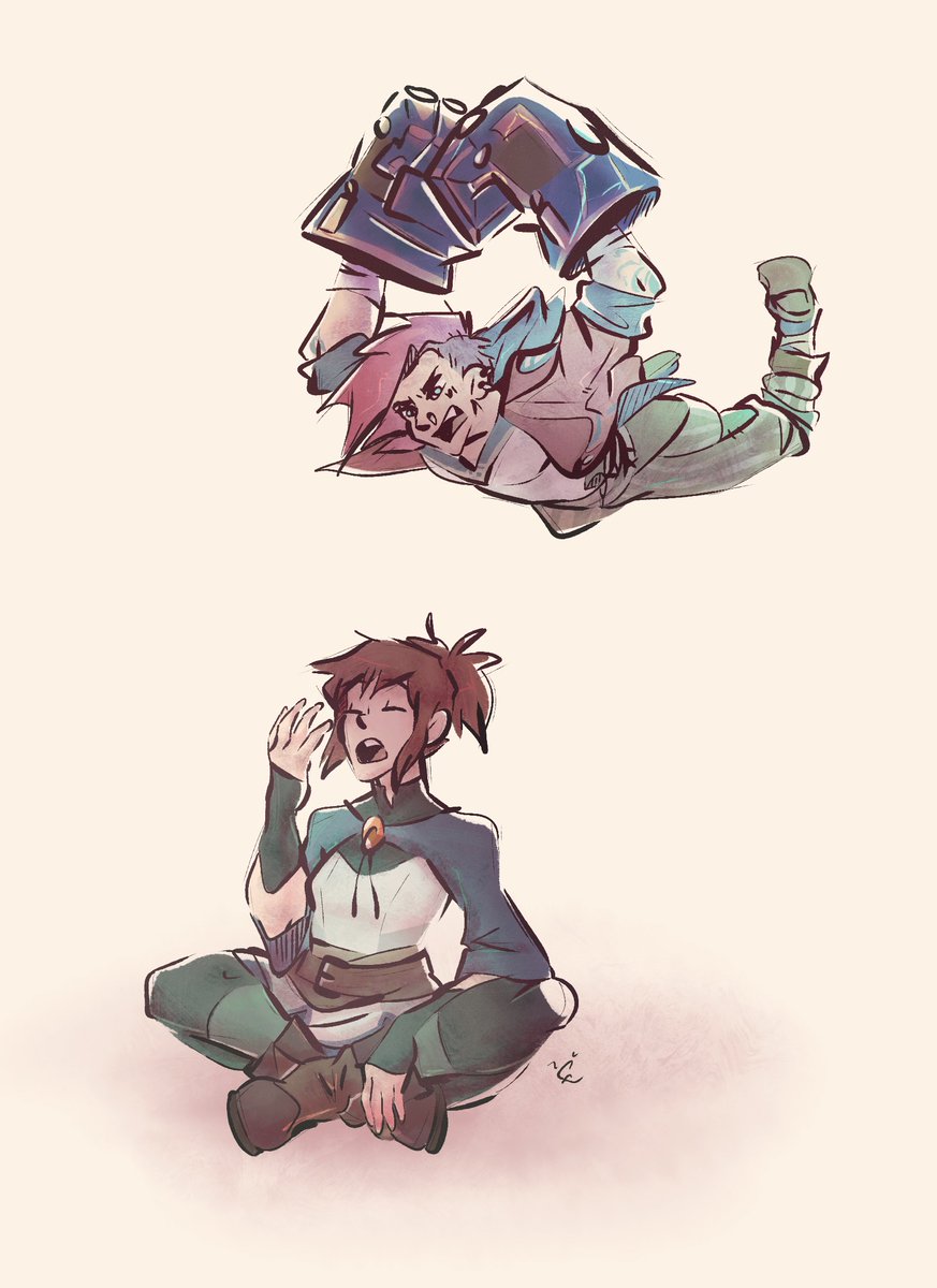 chaydapersonal's tweet photo. Can you imagine these two in combat? 🙃

#DOTADragonsBlood #marci #dota2 #vi #arcane #lol #fanart https://t.co/yBXiaFkKsS
