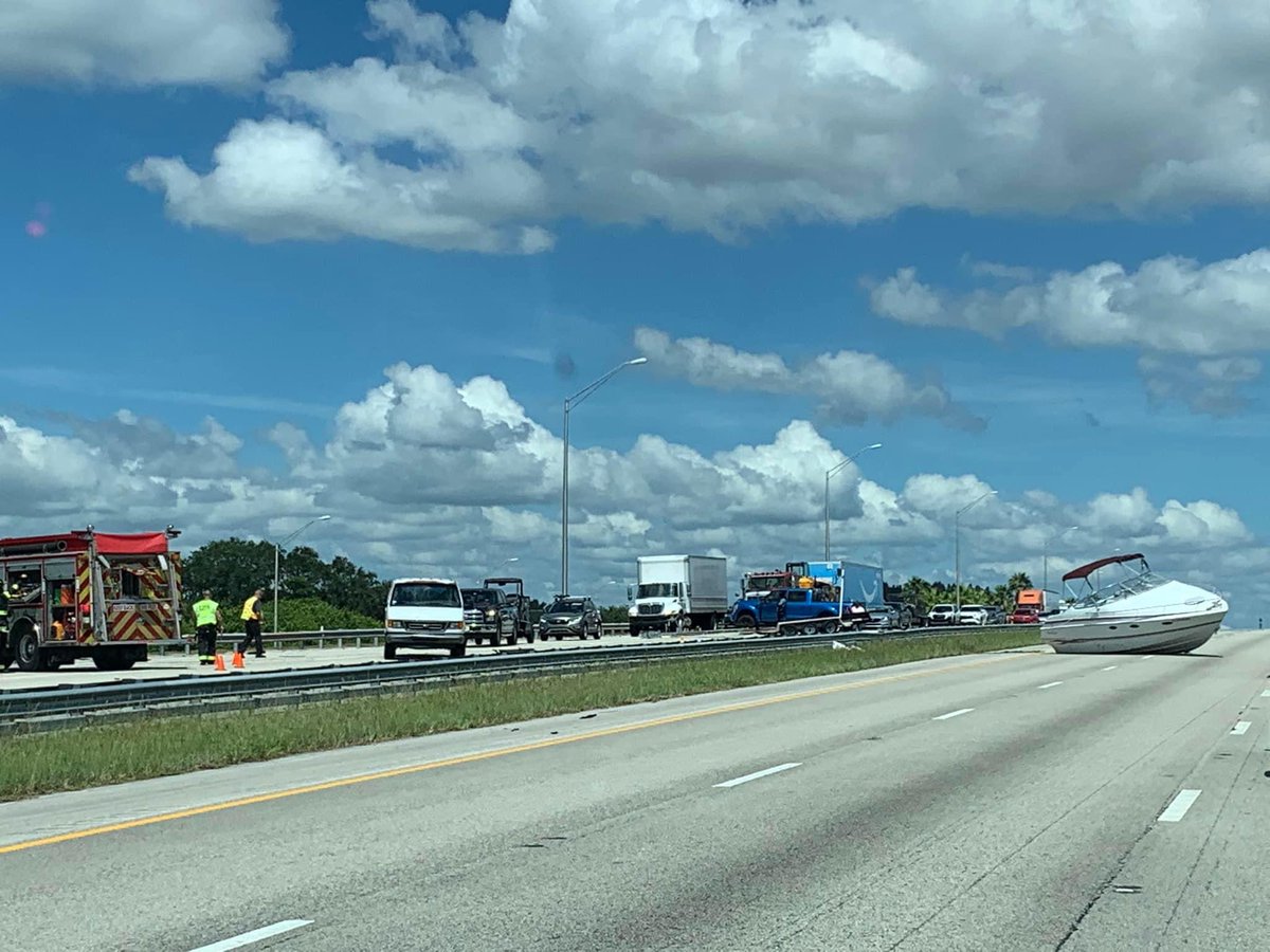 Well not an uneventful day on I95 , 1 of 3 crashes from Stuart Florida to South Carolina. This one was definitely  different though!