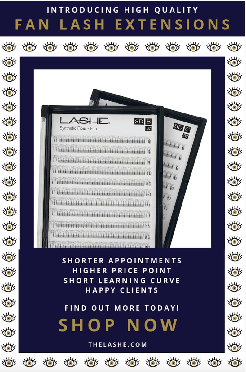 TheLashe's tweet photo. NEW PRODUCT: Fan Lash Extensions - for more info - https://t.co/PdyXwDM2to
#thelashe #fanextensions #eyelashextensions https://t.co/hfX2pGUlbS