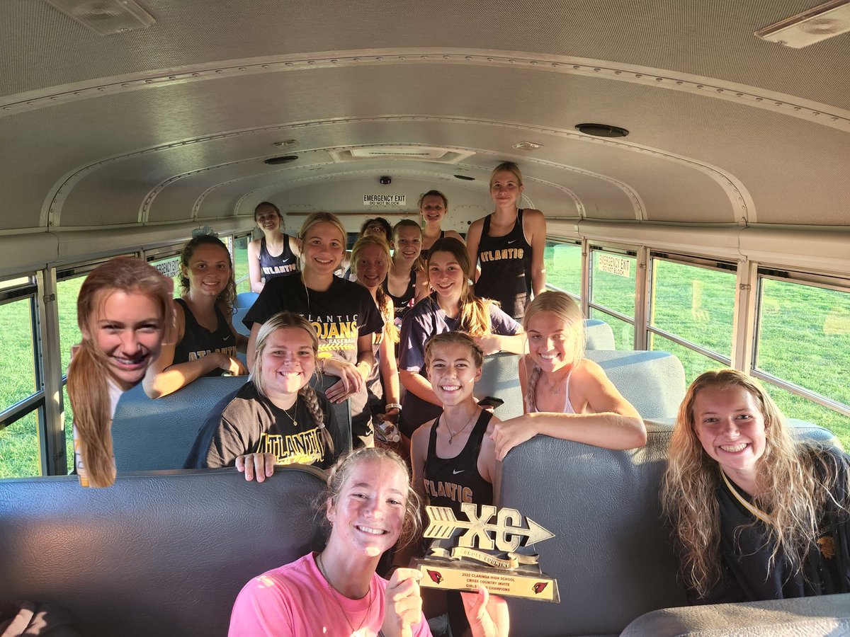 Nice job by the girls on getting a win at Clarinda! Still awaiting the boys results &amp; full official results.#TrojanPride