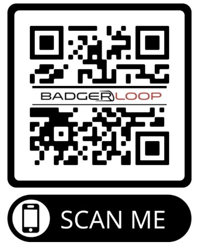 E-Bash was a great success, thank you to all those involved! If you are still looking to get involved or know those who couldn’t make it to the event, find us on badgerloop.org or use the QR code below. See you at the Org Fair next week!