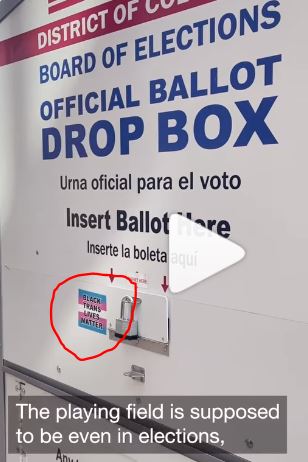 NPR Instagram post reveals trans propaganda
on ballot box. (Thank goodness there were no MAGA stickers "threatening democracy" 🙄)