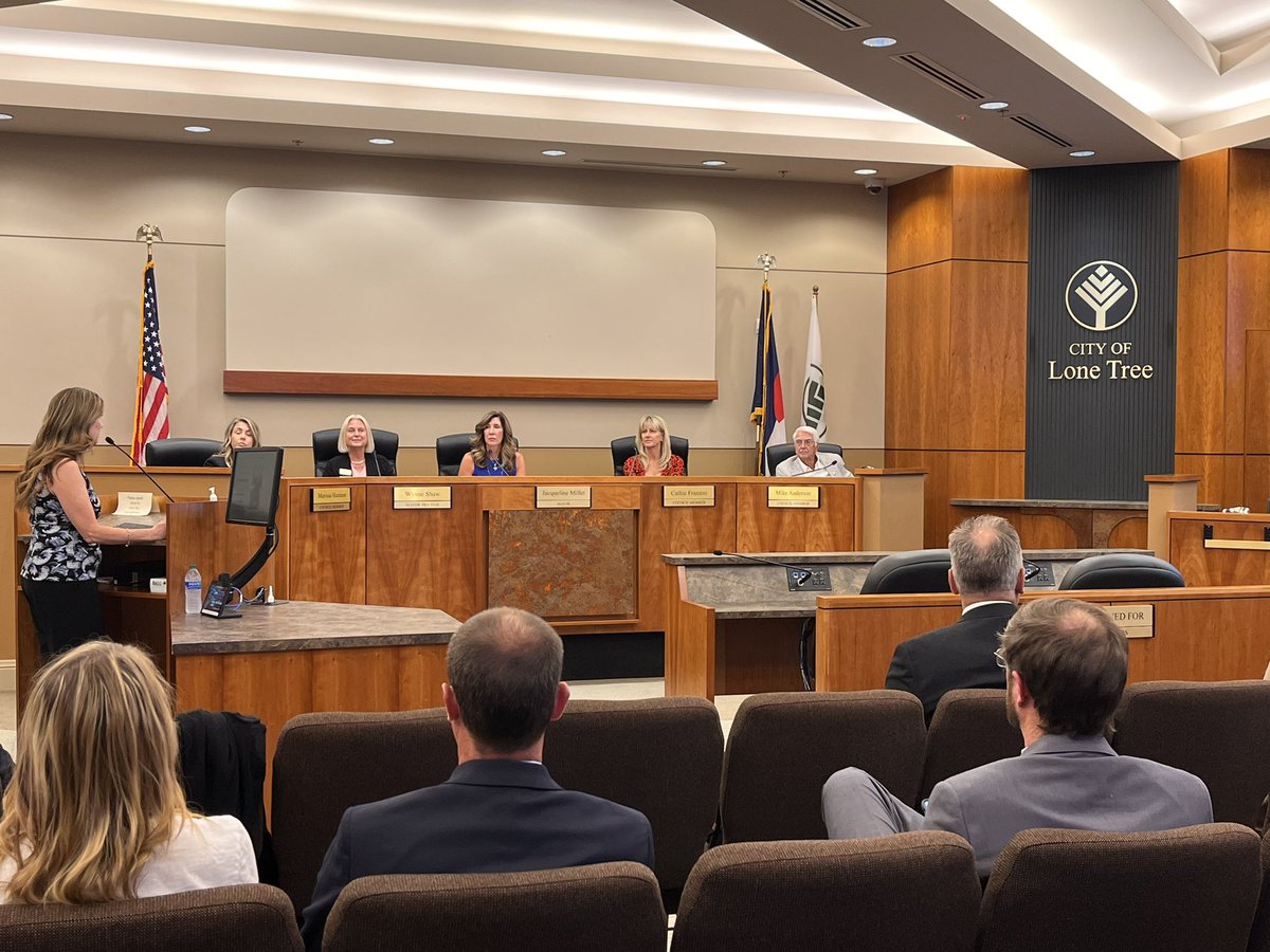 DCSD_Super's tweet photo. Thank you to @CityofLoneTree City Council for inviting me to speak about DCSD's funding needs this evening. #myDCSD https://t.co/IIeVXD9qYj