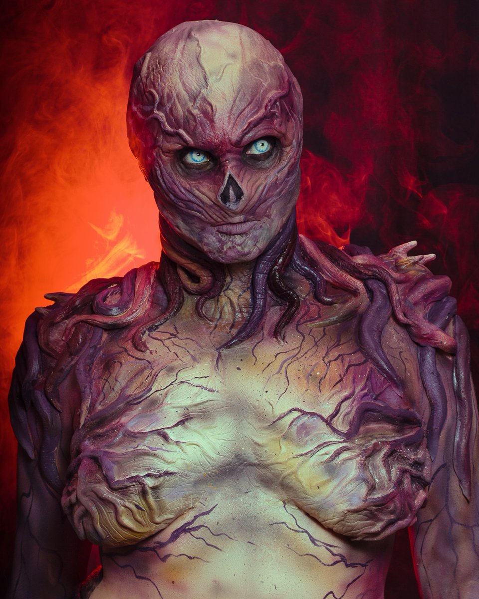 AndyRae1's tweet photo. I'm so bad with posting (I should get better at that lol) but I am just so proud of my Vecna makeup from @Stranger_Things that I had to share! I made everything myself and totally feel like I levelled up my SFX makeup game!! https://t.co/JY1E3oQlIu
