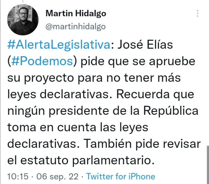 AndresRegionIca's tweet photo. ! #UNIVERSIDADDECHINCHA EN PELIGRO ! Congresista J. L. #Elías contra la Provincia de #Chincha. Parlamentario por #Ica pide la Aprobación de su Proyecto para No Creación de Más Leyes Declarativas, lo cual negará la Posibilidad al PL que Declara Interés la Creación de la #UNATECH https://t.co/w7hL7t4Qx8