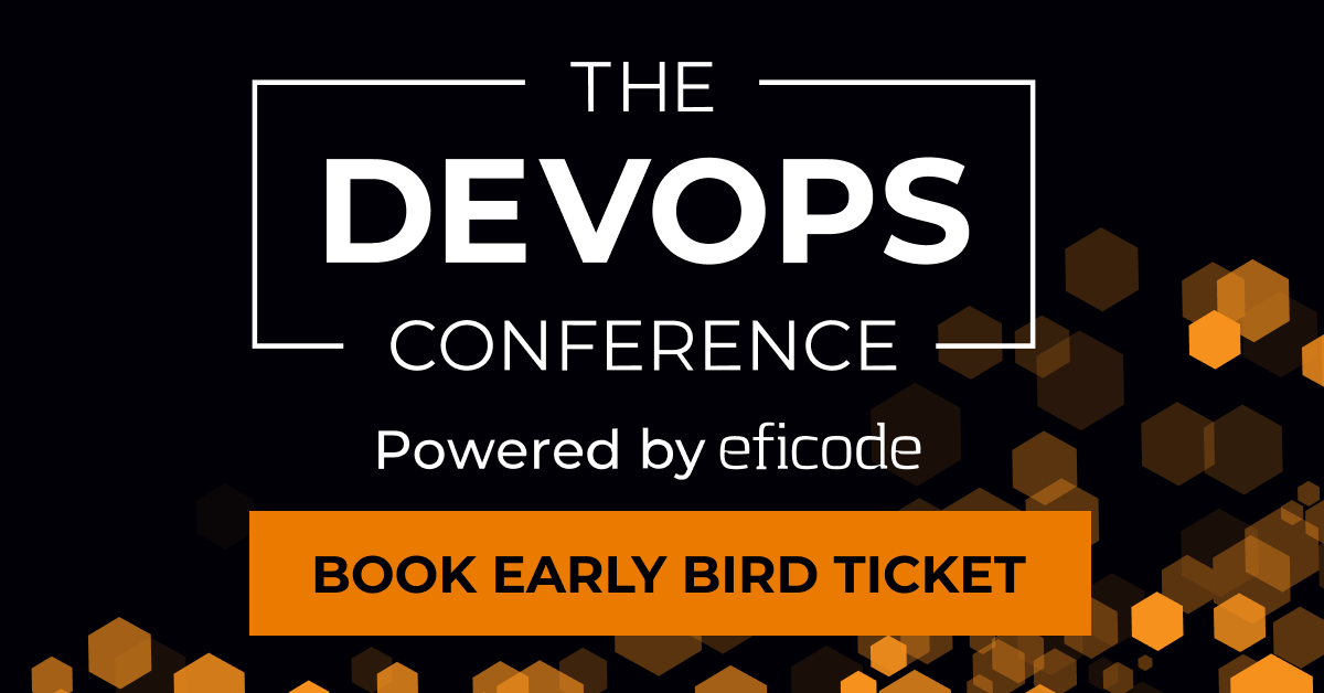 Eficode's tweet photo. Early bird tickets still available until September 12: 

Come join the discussion about today’s #DevOps at #TheDEVOPSConference in Copenhagen, on November 1: https://t.co/r0AuazMJbr 

#TheDEVOPSConferenceCPH #TDOC https://t.co/6FPlYZD0Wz