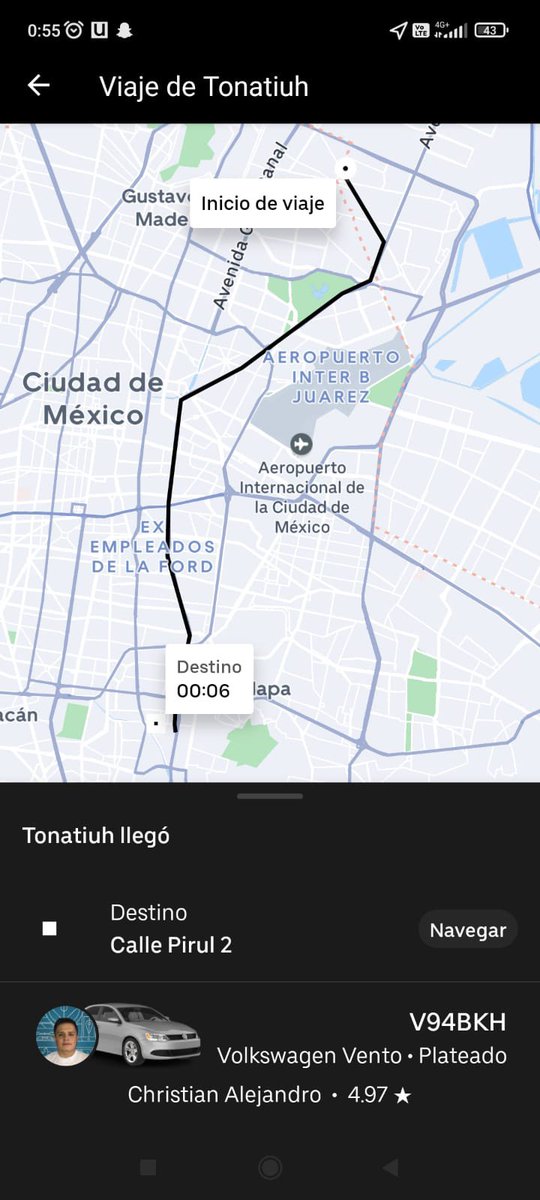 alteredzague's tweet photo. Por favor!!! @Uber_Support @Uber_MEX ayúdenme!  El conductor nunca llegó al destino!!! https://t.co/jK9h2R3Qh5