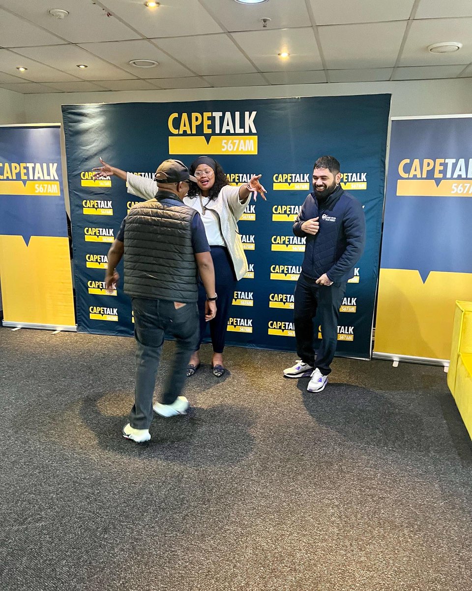therealLEBO_M's tweet photo. Work, fun and play…. Then work again, THANK YOU CAPE TALK 567am @capetalkza @refilWest #breakfastwithrefilwe https://t.co/dvcoFtNyxY