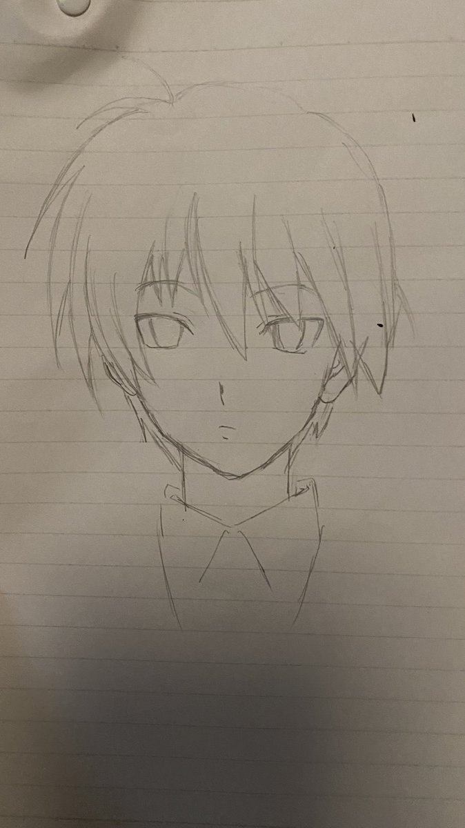 今日描きたいものがあるので、アナログノート終わりだし、昨日休憩で描いてた朋也練習はここまで
後でデジタルで再練習する 