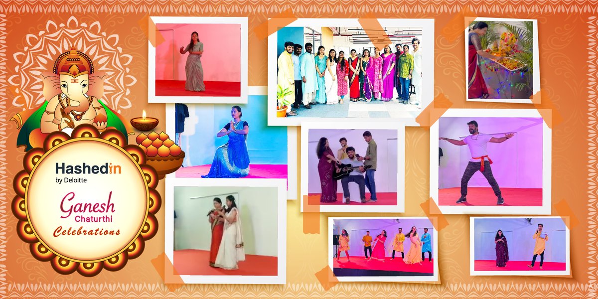HashedIn's tweet photo. Here is a glimpse of the Ganesh Chaturthi celebration at the HashedIn office. It was truly heartening to see the festive fervor with exhilarating performances! A big shoutout to all those who made the event a big success!
#HashedInbyDeloitte #Fun #Culture #ganeshchaturthi https://t.co/Ky3Qa7UU4D