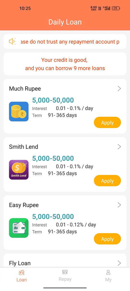RAMESHP57701554's tweet photo. @PMOIndia @nsitharaman
 sir/Madam
daily loan application fack h or bina aprove kiye loan clear krke aam public ko preshan kr rhe h https://t.co/CDjzSRZlCd