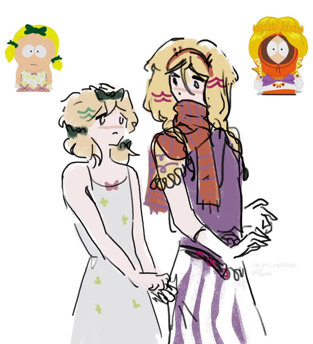 Rityha1's tweet photo. oh sorry I threw off two identical pictures🫢
#southpark #spbutters #spBunny #spkenny https://t.co/p8TQi0xRuz
