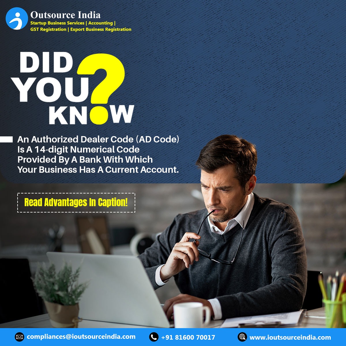 IOutSourceIndia's tweet image. Follow Us To Get Relevant Posts Like This...!!!

#ADCode #startuplegalservice #iOutsource_India