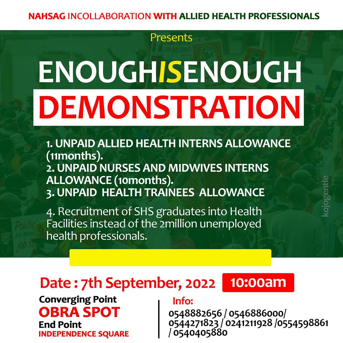 PatienceBaso's tweet photo. Converging point is now the OBRA SPOT. Get your placards and let's meet since leaders of this nation only understand the language of demonstration. 😠😠😠@tv3_ghana #JohnniesBite @hughes_onair @BoatengAmeyaw1 @nahsagofficial @mohgovgh @MoF_Ghana @gyaigyimii @BongoIdeas https://t.co/CtxxNbMjcS