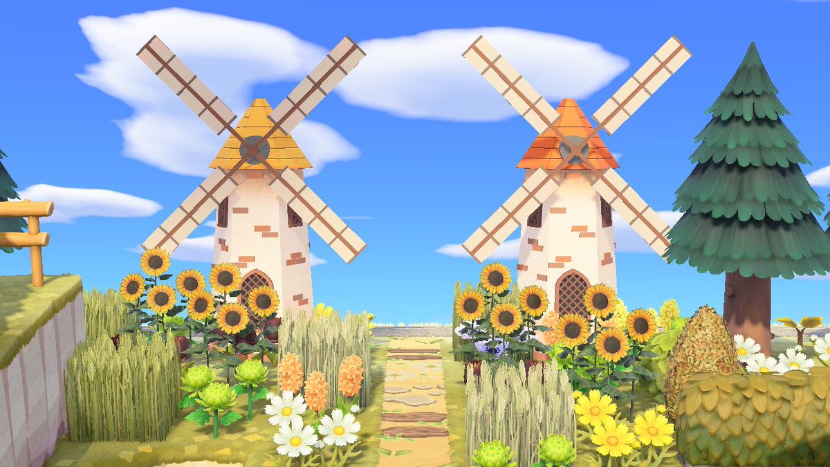 crossing_lv's tweet photo. WIP
should I do 2 yellows, 2 oranges or keep them different?
-
gorgeous windmills by @KKatCosmicCove &amp; @fridasprouts 🌬️
sunflowers by @doom_mori
-
#ACNH #ACNHMod #acnhmods #AnimalCrossingNewHorizions https://t.co/ajypOOMDXp