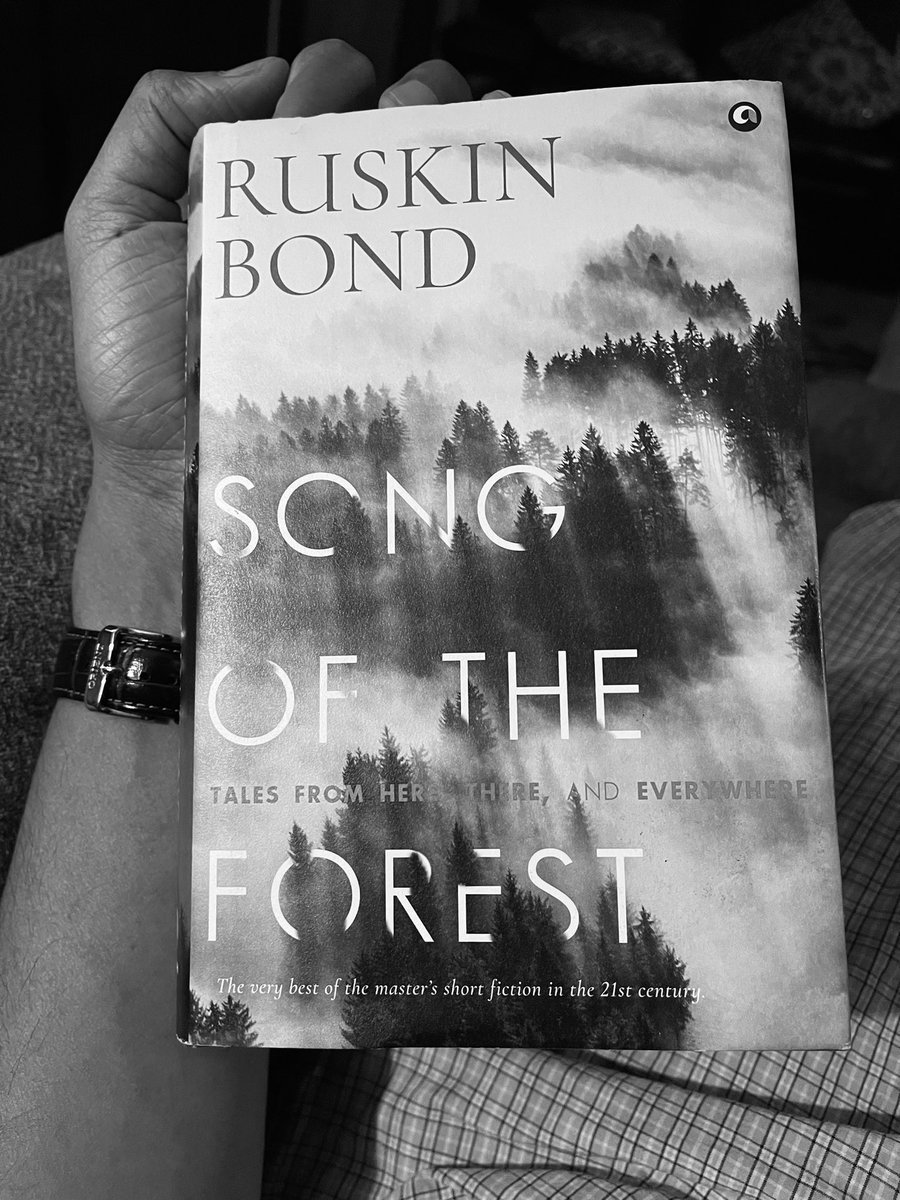 Always crazy, the first workday after a long weekend. Nothing says unwind better than a good story from home by <a href="/RealRuskinBond/">Ruskin Bond</a> #book