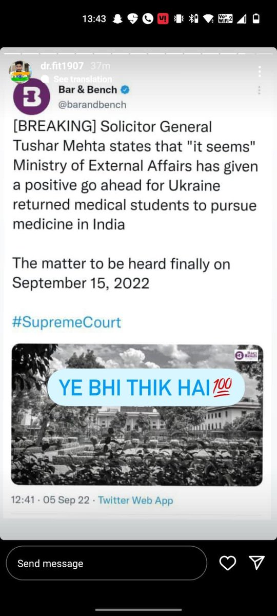 Dave_Sanatani's tweet photo. @DrSJaishankar @M_Lekhi @MEAIndia Sir Mobility Programme Offered By @NMC_IND Is A Not Solution But Time Wasting Process 4 Ukraine Returned Students Given By NMC In JV With Agents Consultants Lobby @PMOIndia Plz Kindly Understand Our Pain Apply Recomd Of Standing Committee Report https://t.co/z7bbKMzyvi