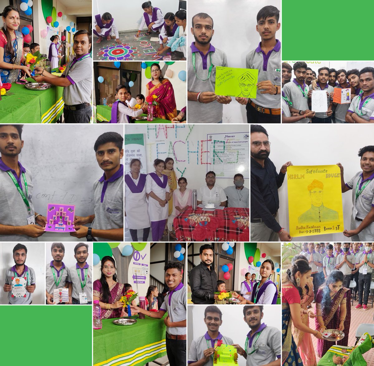 Safeducate's tweet photo. Teacher’s Day Celebration on Safeducate (DDUGKY) Centers.

Ddugky Mp-daysrlm
Ddu-Gky#teachersday #celebration  #safeducatelearning #mobilisation #for #jobs #learning #expertise #skilling #skillingindia #skilldevelopment #education #employment #achivers #success #futuregoals https://t.co/1196kanGUm