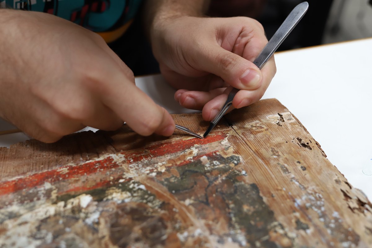 L'anàlisi dels materials proporciona una valuosa informació sobre la composició però també sobre l'estat de conservació de les peça, per això a l'IVCR+i realitzem estudis de totes les obres.

GVA CONSERVA 
GVA RESTAURA 
GVA INVESTIGA