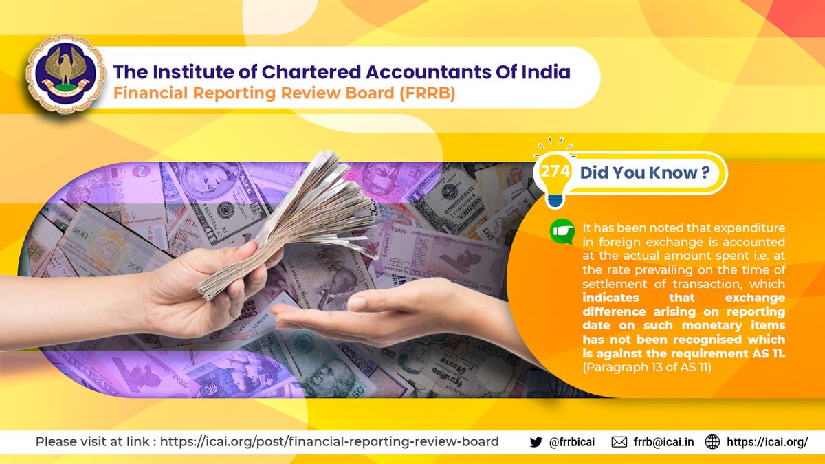 frrbicai's tweet photo. @frrbicai @theicai @drdebashismitra
@AniketTalati @CaDurgeshkabra
@AbhayChhajed17 @CAkemishaSoni
@CAHansRajChugh @CAPramodLunawat
@CaDayaniwas
#DidYouKnow #foreignexchange #transactionsettlement #monetaryitems #exchangedifference https://t.co/LNdk43p9l9