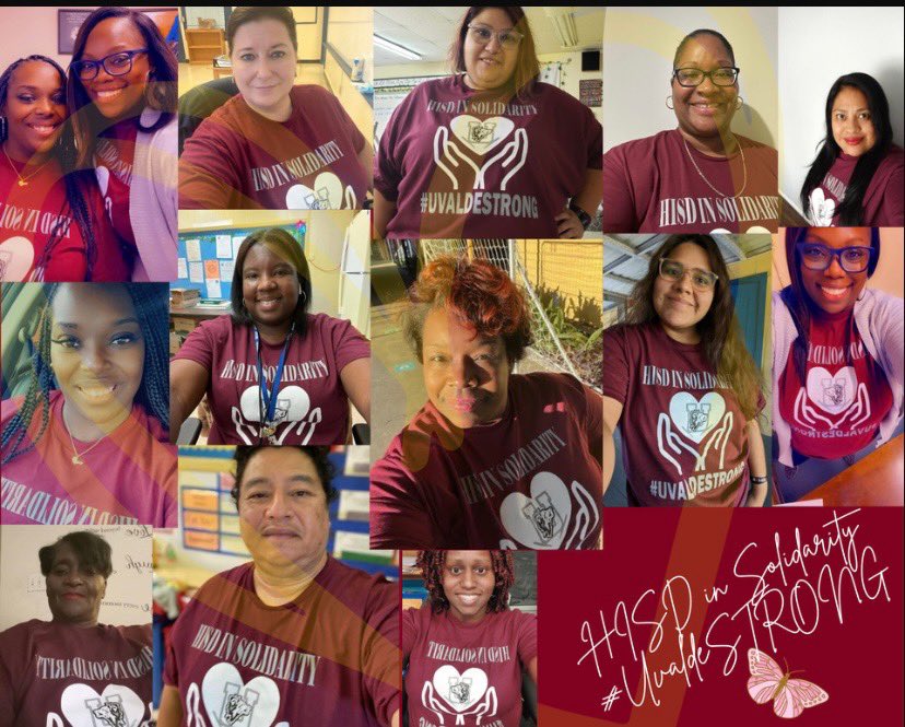 Anna B. Kelso Eagle Leaders stood proud and tall as we showed a sign of solidarity with Uvalde. They are UvaldeStrong! and we support them 💯!! <a href="/KelsoHISD/">Kelso Elementary</a> <a href="/AmyPoerschke/">Amy Poerschke</a> <a href="/HISD_ESO1/">HISD_ESO1</a> @TeamHISD