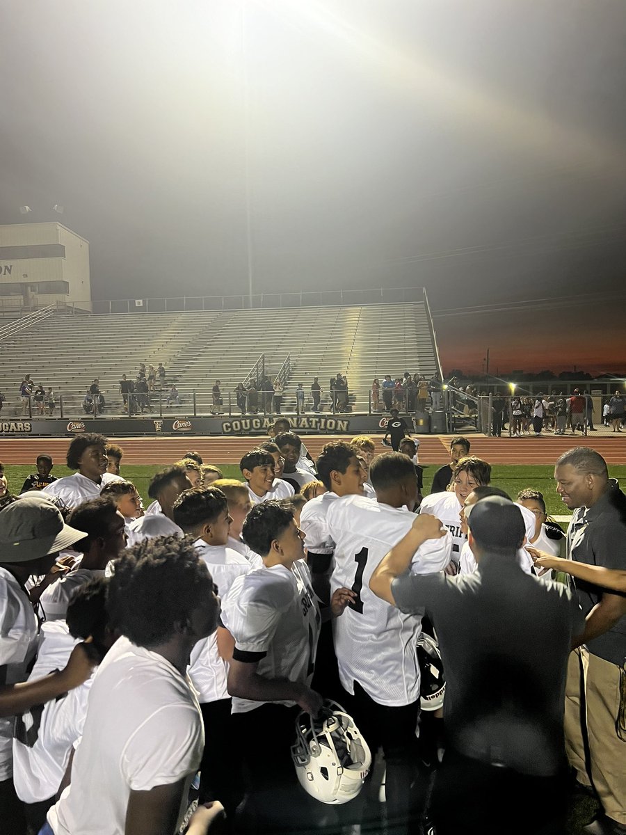 Griffin 7th Grade A first victory of the season! 26-8! #OFOT