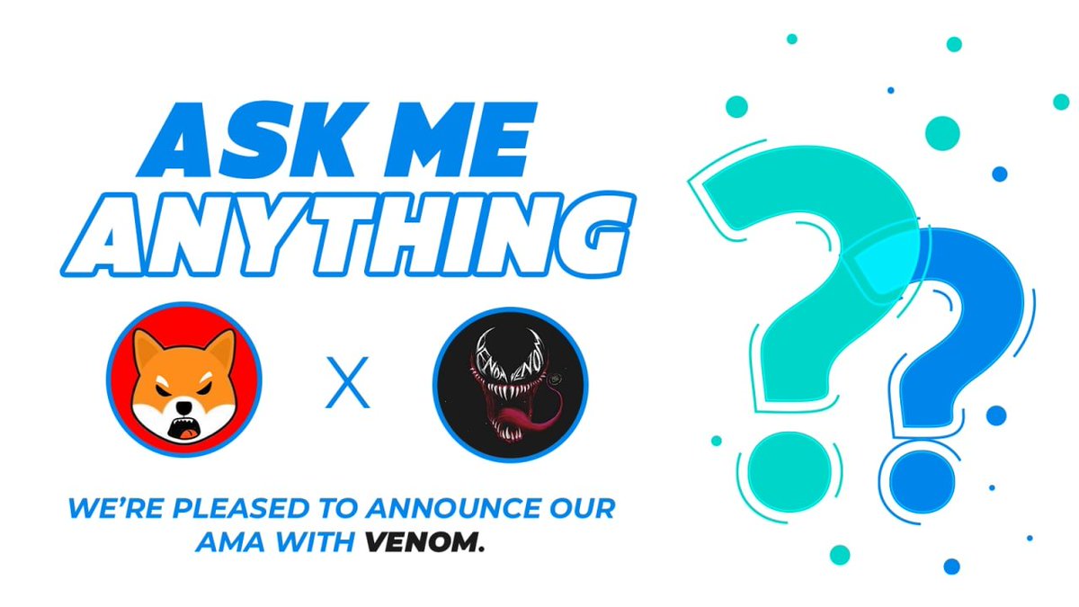 We are inviting everyone to join our upcoming AMA in <a href="/VenomCrypto_/">VenoM</a> / t.me/venomcalls channel on September 8, 4PM UTC. #SHIBAINU #Shibaexclamationpointsx3