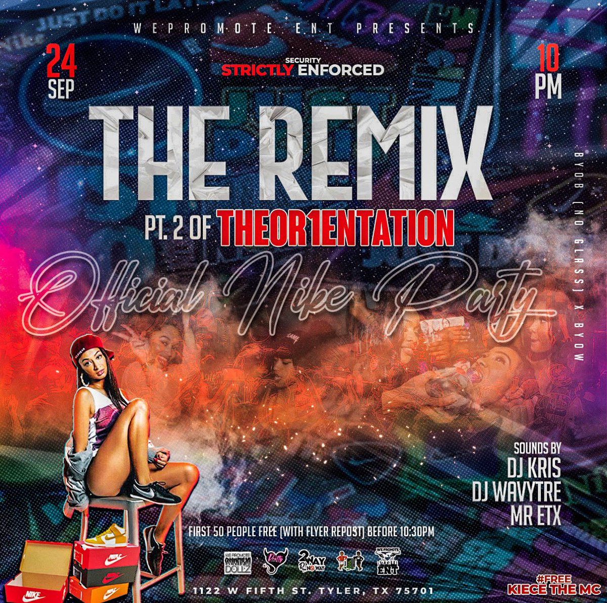 BigTevCEO's tweet photo. Due To Capacity Circumstances We Gotta Run A Pt. 2 Back For The Whole ETX &amp; Surrounding Areas ‼️‼️‼️

Saturday Sept. 24th • #TheRemix 🔄🔥

First 50 Free Before 10:30 W/ Flyer Repost • Byob (no glass) x Byow 

🚨 Security Team Strictly Enforced 🚨

Official Nike Theme Attire ✔️ https://t.co/YaI8ef5LDZ