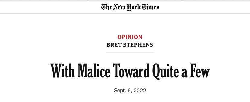 The <a href="/nytimes/">The New York Times</a> offers another master class in how every opinion is not a good opinion and not every side needs defending: