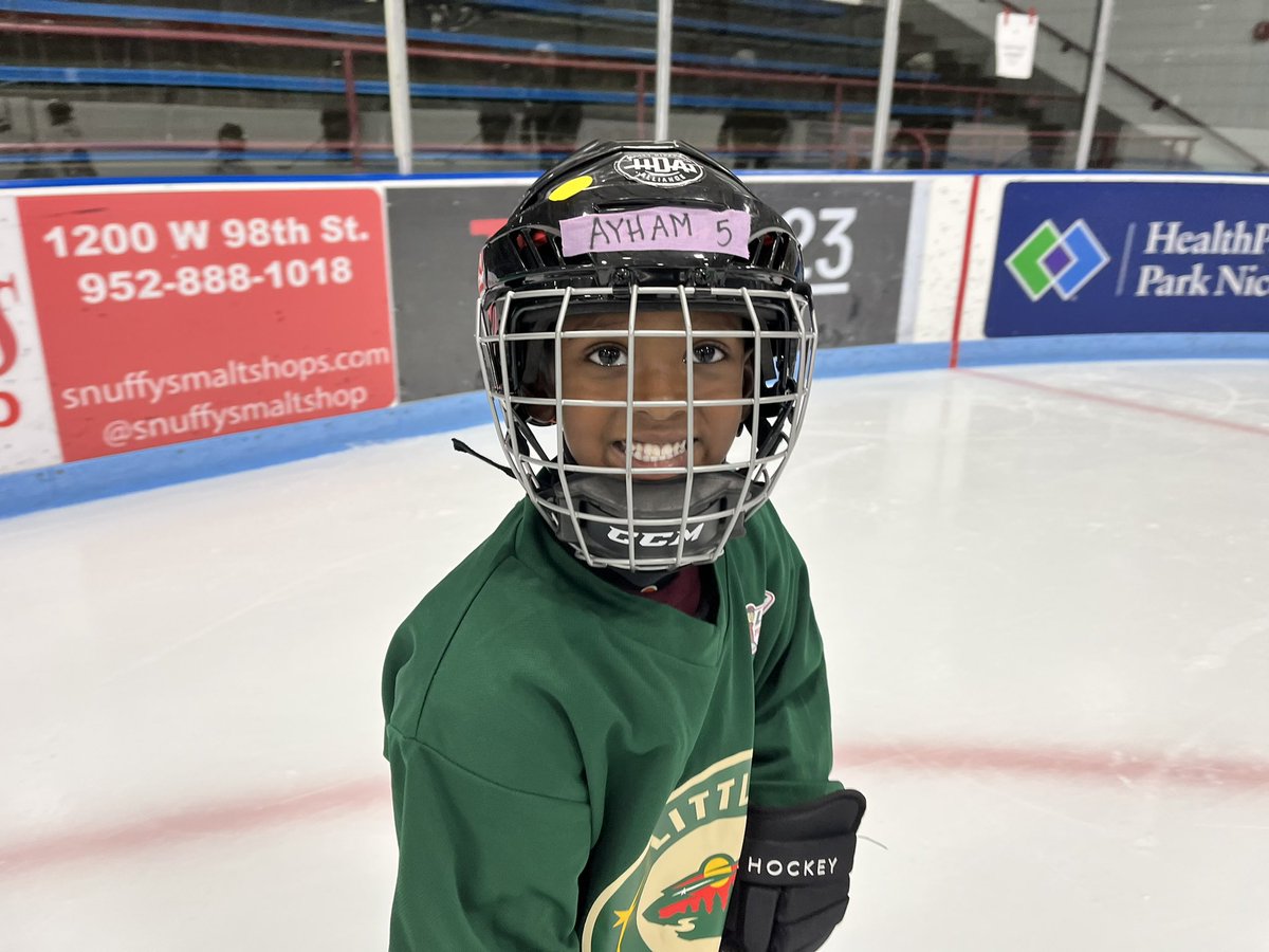 MinnHockey's tweet photo. When the State Fair ends, #LittleWild begins! Hockey’s future takes the ice in rinks across the state this week. Too many smiles and giggles to count with 70 skaters in Bloomington tonight! https://t.co/bEdL9gKoxn