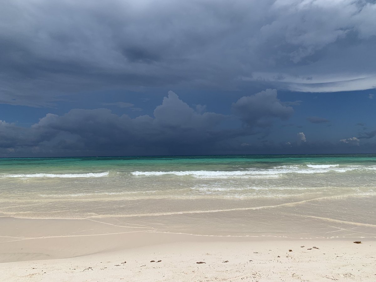 gatolina's tweet photo. Así el@mar hoy en Xpu-há #CaribeMexicano #PlayaDelCarmen https://t.co/6CxNhn0gKx