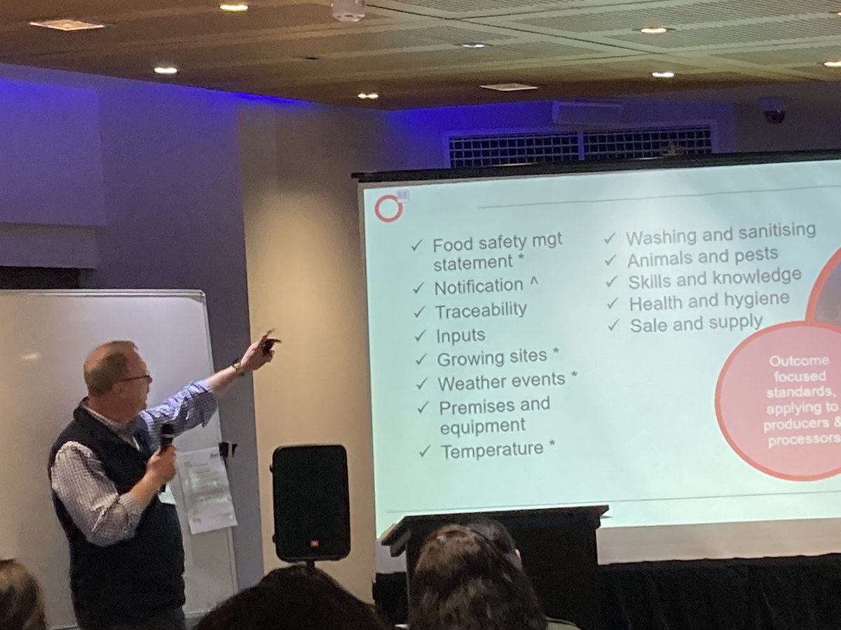 Robinsherlock's tweet image. SFPQs Brian Witherspoon outlining the implementation of new national Hort stds @SFPQ @FIAQ