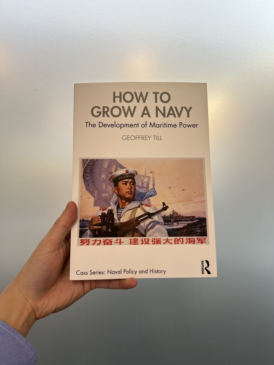 Can’t wait to read the new book by my academic idol Prof. Geoff Till on #navy and #maritimepower. I like how the book is not about the Chinese Navy but it has the PLAN as cover. The last chap on ‘a conclusion with Chinese characteristics’ also seems interesting to read.