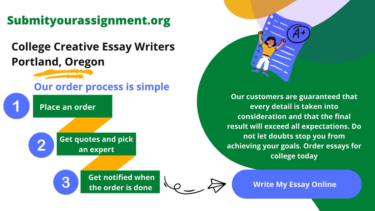 submitassignmen's tweet image. Are you looking for college creative essay writers in Portland, Oregon?

✧ Order at: Submityourassignment.org

Best of luck 💌�________

#Submityourassignment.org  #fvsu #asu #ssu #uwg #ncat #pvamu #tsu #famu  #usa #uk #canada #india #Essay