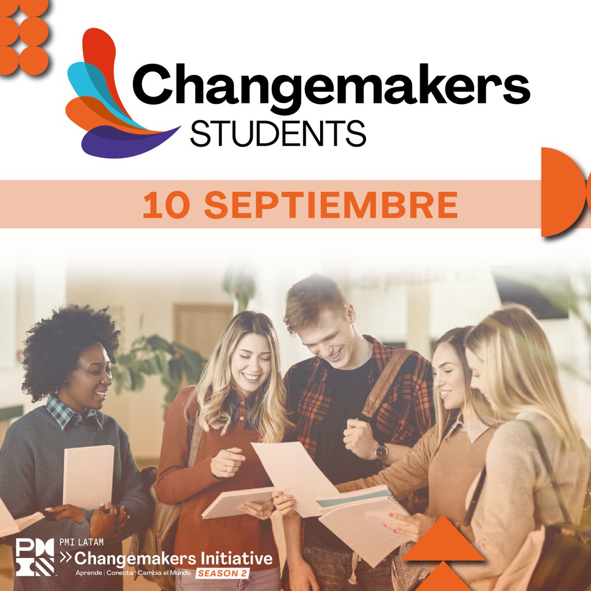 pmicaribe's tweet photo. 📍Registrarte a Changemakers Students, la sesión para jóvenes de PMI 👥. Si eres un estudiante universitario de cualquier disciplina relacionada con proyectos, ¡esto es para ti!
🔗 https://t.co/IYJf0VsasW #proyectos #estudiantes #changemakerstudents #pmilatam #SoyPMICaribe https://t.co/bLu6UbEJm1