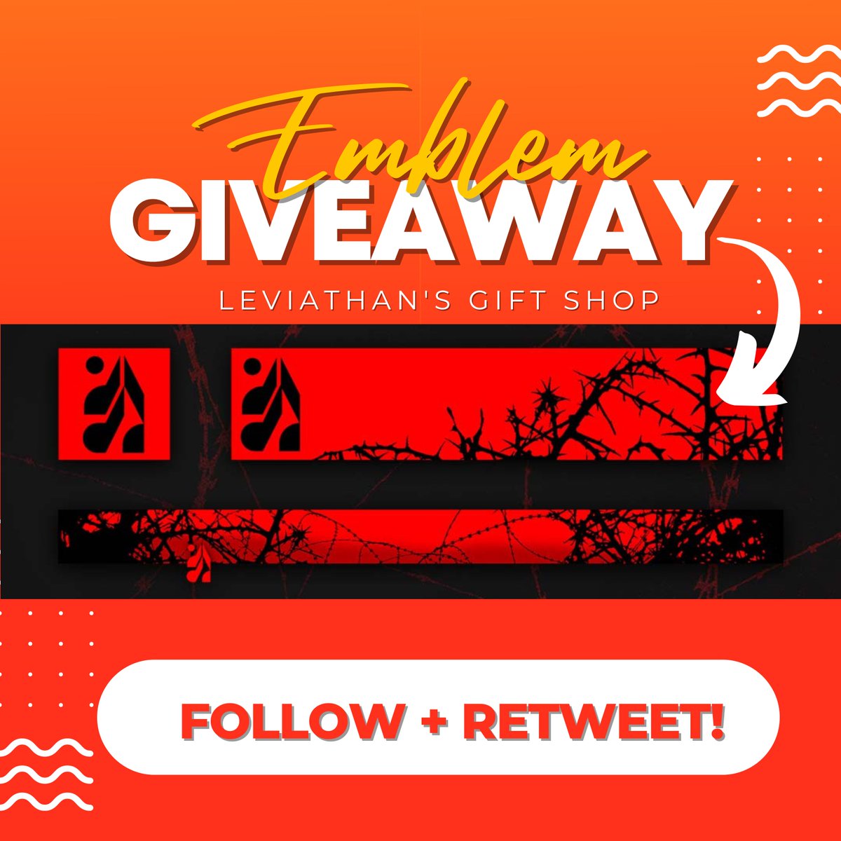 LUCKYY10P's tweet photo. 🔥🔥RETWEET + FOLLOW!🔥🔥
Leviathan's Gift Shop Emblem Giveaway!
#Destiny2 #Giveaway #Bungie #Lightfall #Season18 https://t.co/2MGm47hUZD