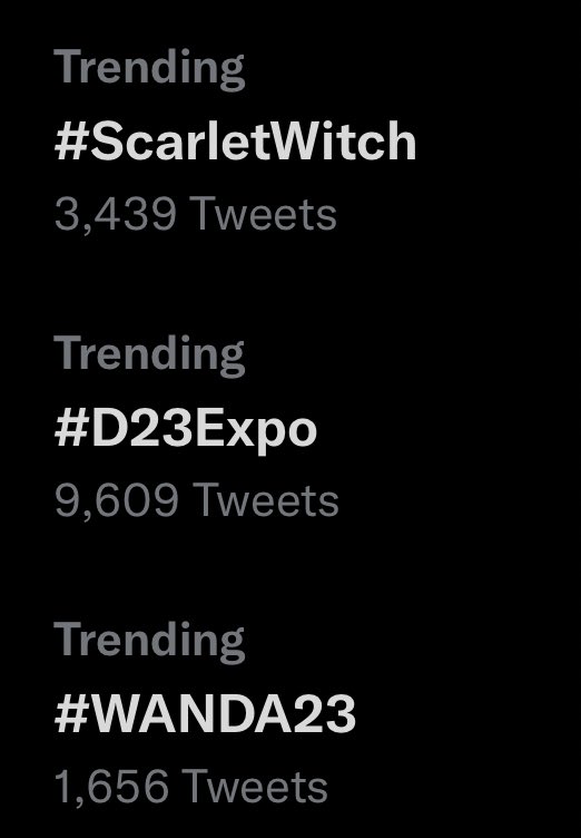 LizzieContent's tweet photo. Haters work hard but the Scarlet Witch Twitter campaigners work harder. #ScarletWitch #WANDA23 #D23Expo https://t.co/kMttit7nHj
