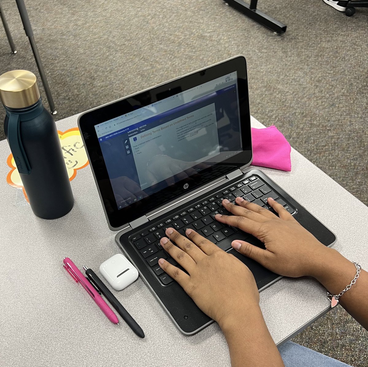RGAPMobileLive's tweet photo. #AhaMoment: Learning Moment- This young lady took a few moments to explain to me some of her Geometry note-taking strategies… highlights were topics/black ink provided details! #ImagineLearningBreakthrough @ImagineLearning #PantherAhas22 @RPHS_Panthers https://t.co/CyxFYZTTTU