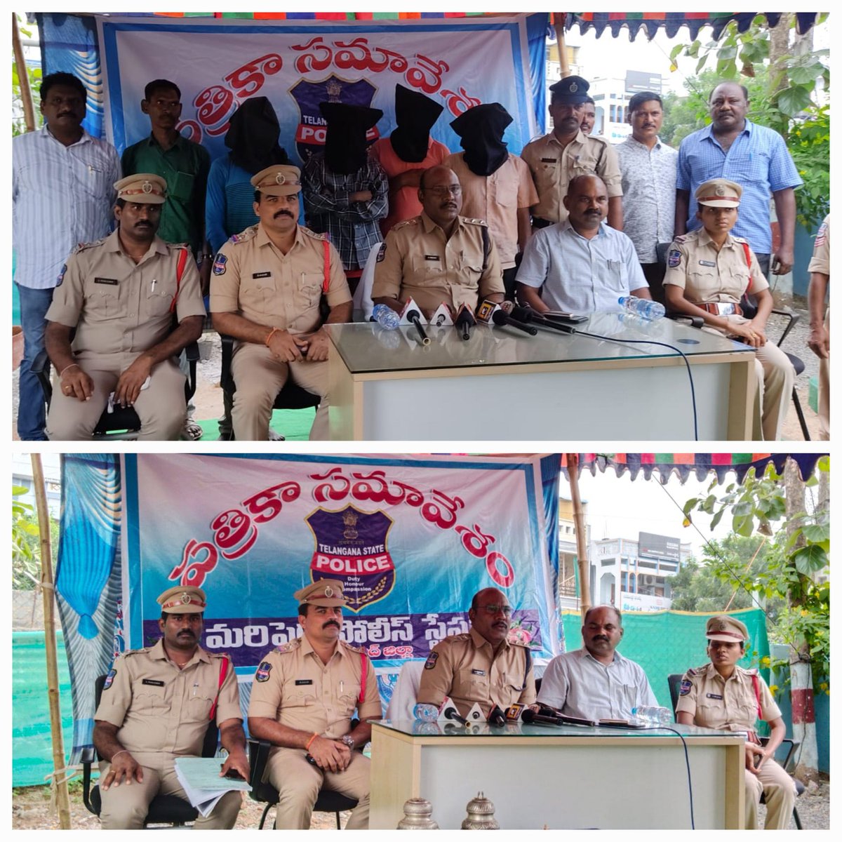 mhbdpolice's tweet photo. అంతరాష్ట్ర దొంగల ముఠాను పట్టుకున్న సిసిఎస్ పోలీసులు.
బంగారు,వెండి ఆభరణాలు స్వాధీనం.
వాటి విలువ 1.70,000 రూపాయలుగా నిర్దారణ.
ముగ్గురు వ్యక్తులు అరెస్ట్.
మరిపెడ పోలీస్ స్టేషన్ లో వివరాలను వెల్లడించిన తొర్రూరు డీఎస్పీ రఘు.
@TelanganaDGP @TelanganaCOPs 
@spmahabubabad @psmaripeda https://t.co/N4Nhe1OWeY